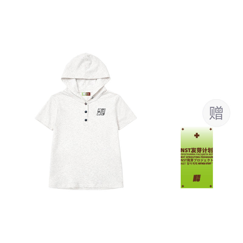 NSTNEW START T Shirts Women's Hooded Thin Straight Fit