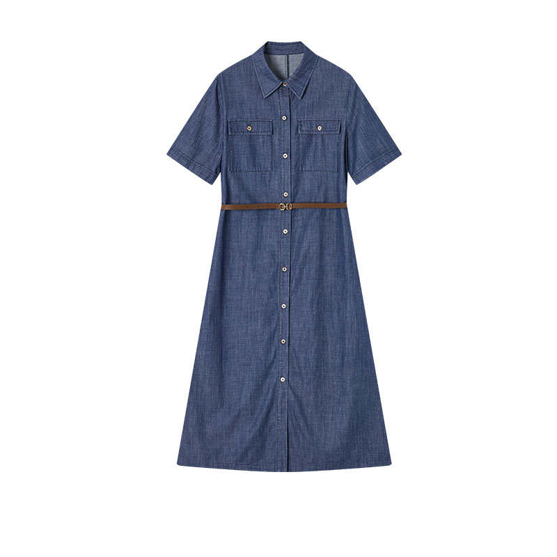 XIANGYING Short Sleeved Dress Women's