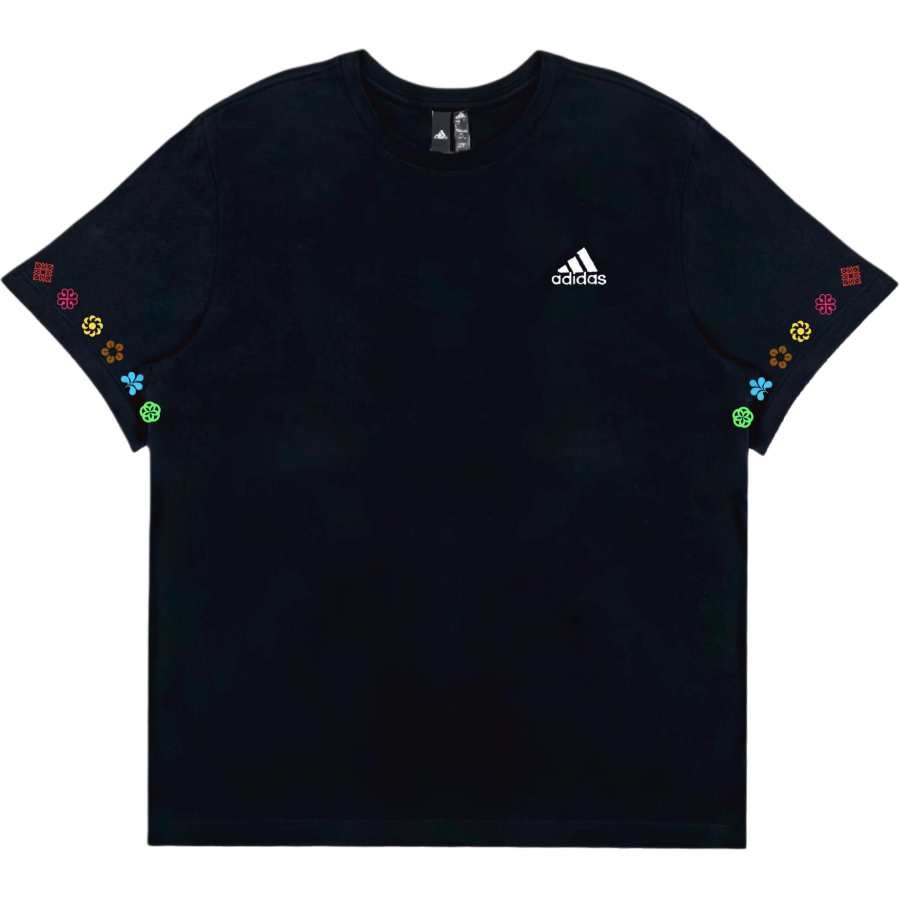 Adidas Adidas T Shirts Unisex Black Crew Neck Moderate Straight Fit
