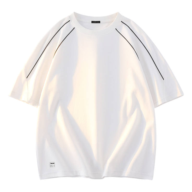 Tonlion T Shirts Unisex Crew Neck Moderate Straight Fit