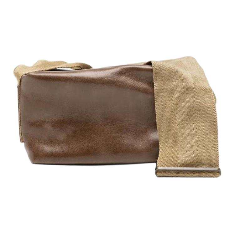 UMA WANG Leather Shoulder Bag Small Women's Brown