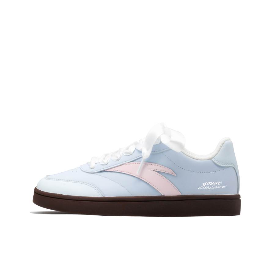 Anta Active Lightweight Low top Skateboard Shoes Women's Blue Pink