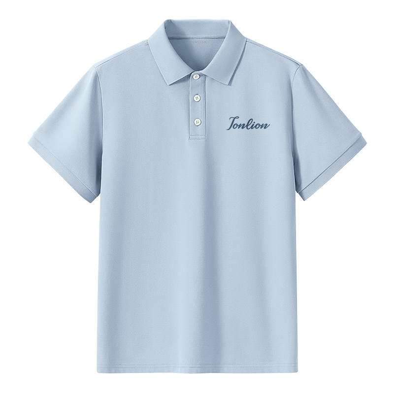 Tonlion Polo Shirts Unisex Polo Collar Moderate Straight Fit