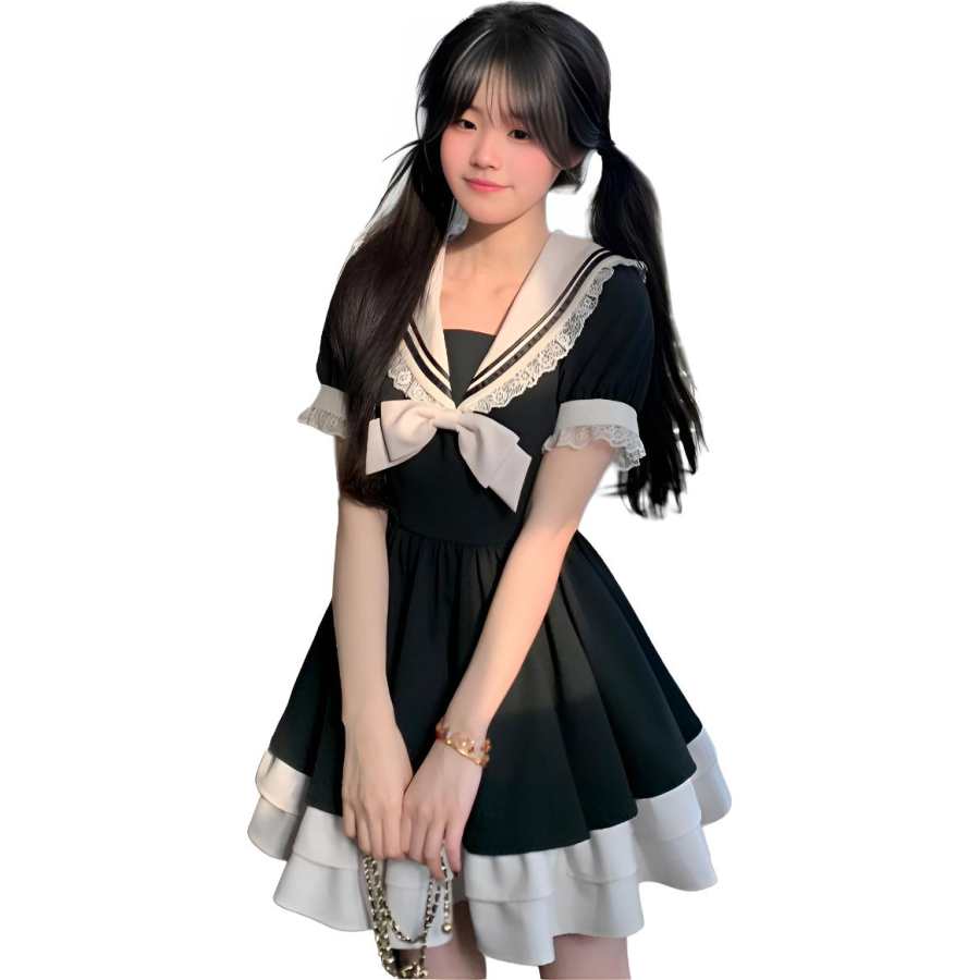 Cotton Gene Short Sleeved Dress Women's