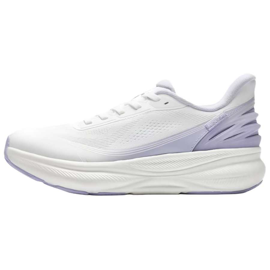 Anta Divine Journey 15 Fabric Cushioning Breathable Lightweight Low top Running Shoes Women's White Purple
