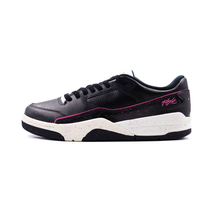 Jordan Jordan FLIGHT COURT Starfall Berry Pink Leather Cushioning Slip Resistant Abrasion Resistant Low top