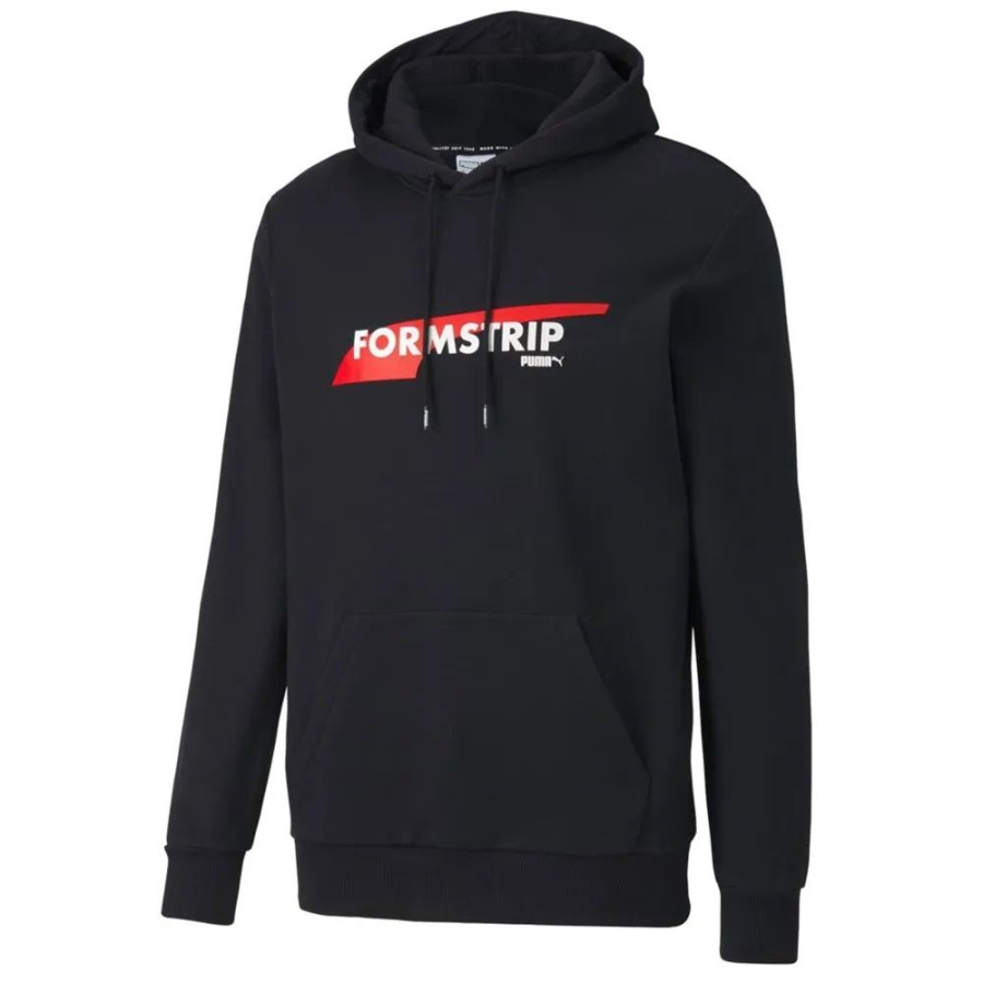 PUMA Sweatshirts Men's Black Hooded Moderate