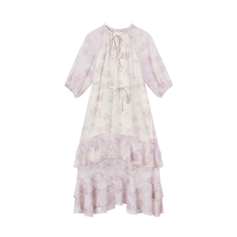 XIANGYING Long Sleeved Dress Women's