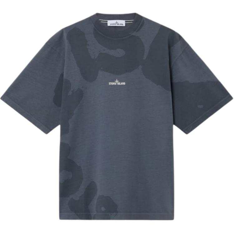 Stone Island Logo Printed Crewneck T-Shirt