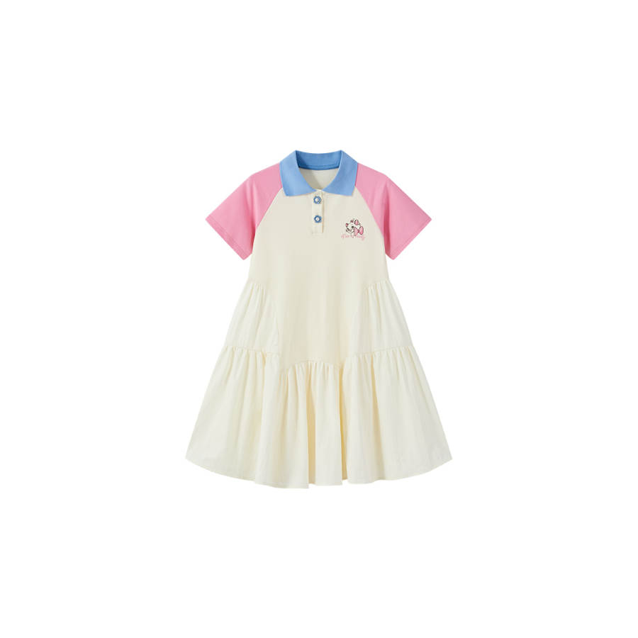 Disney Disney Kids Dresses Lapel Moderate Long