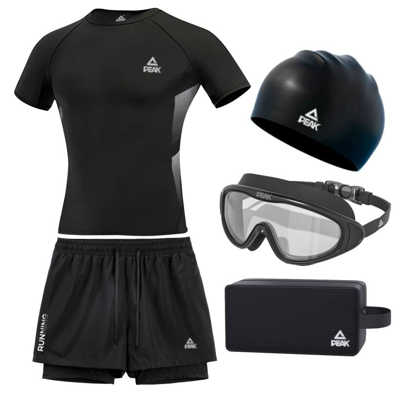 PEAK x SHUILULIANGYONG Swimming Equipment Sets Men's Black