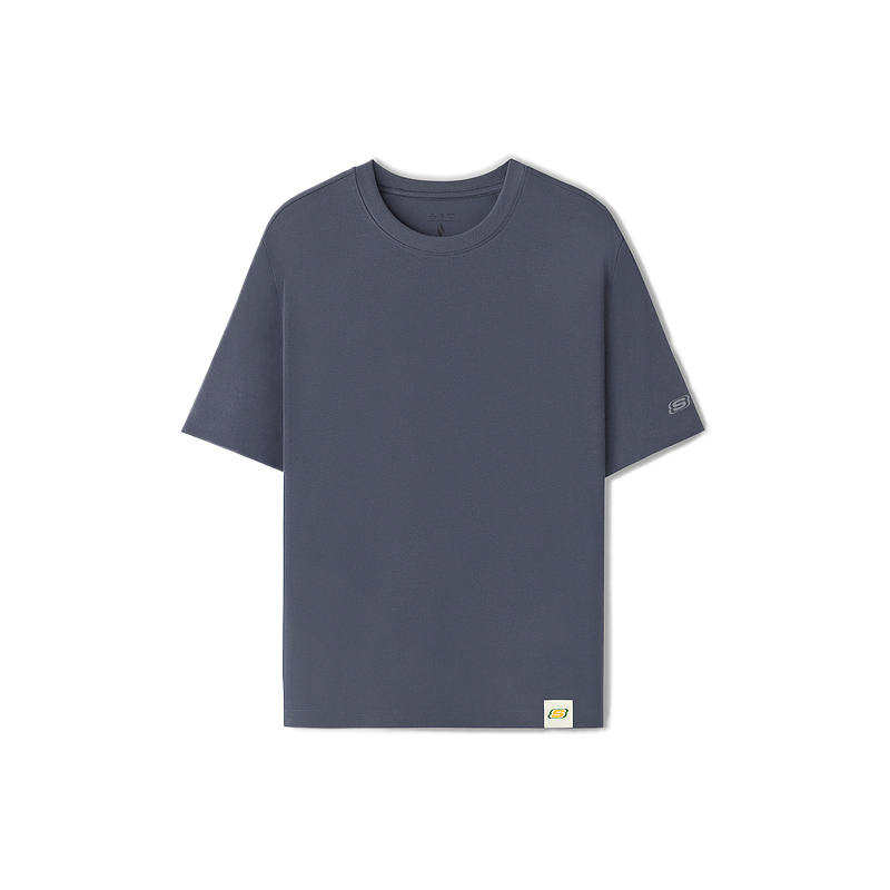 Skechers T Shirts Unisex Odyssey Gray/026R Crew Neck Moderate