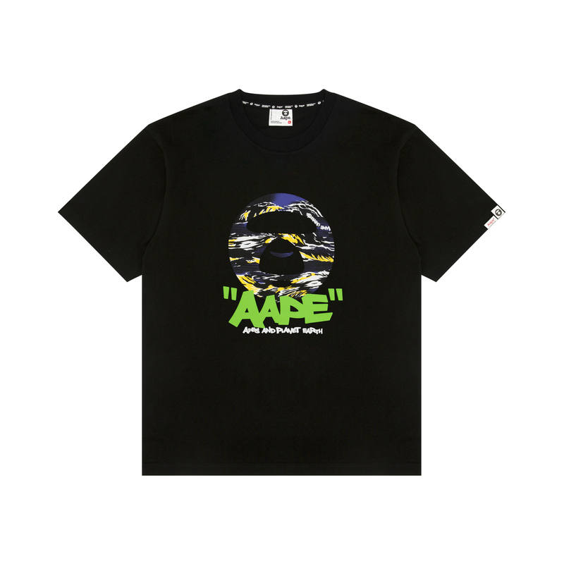 Aape T Shirts Men's Crew Neck Moderate Straight Fit