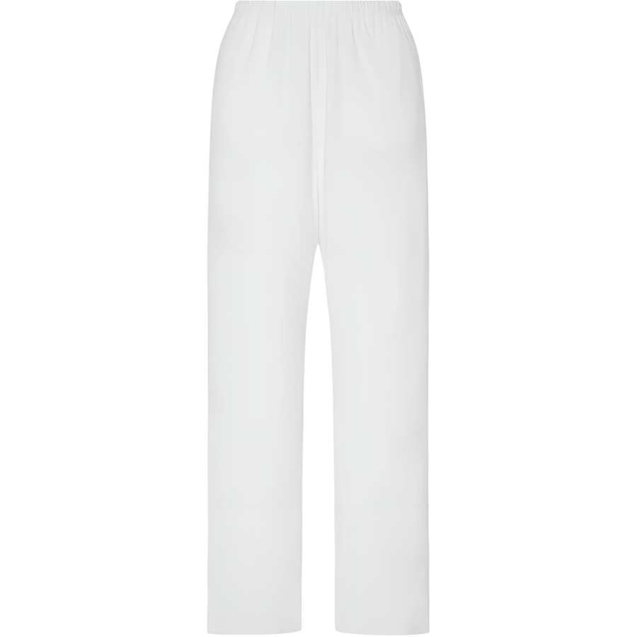 THE ROW Casual Pants Women's White Moderate Straight Fit Pants