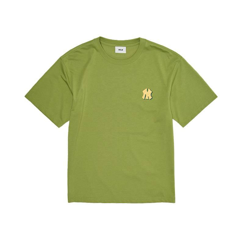 MLB T Shirts Unisex New York Yankees/Olive Crew Neck Moderate