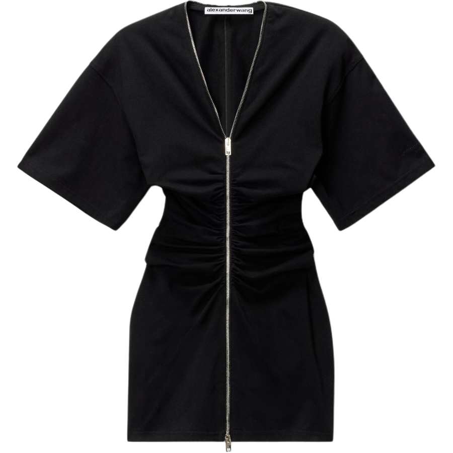 Alexander Wang Alexander Wang Zip-Up Ruched Dress