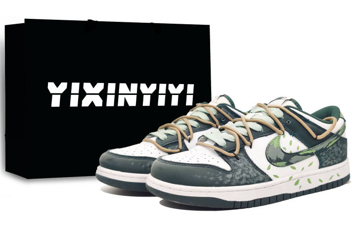 Nike Nike Dunk Slip Resistant Low top Skateboard Shoes Unisex Bamboo Green