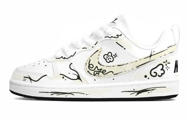 Nike Nike Court Borough 2 Low top Skateboard Shoes Yellow Unisex
