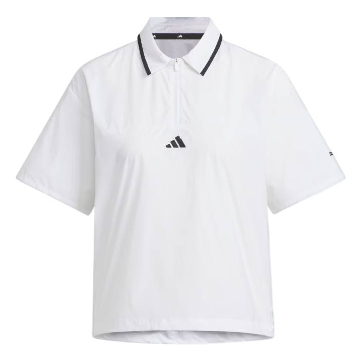 Adidas Adidas Golf Clothing Women's White Lapel Moderate