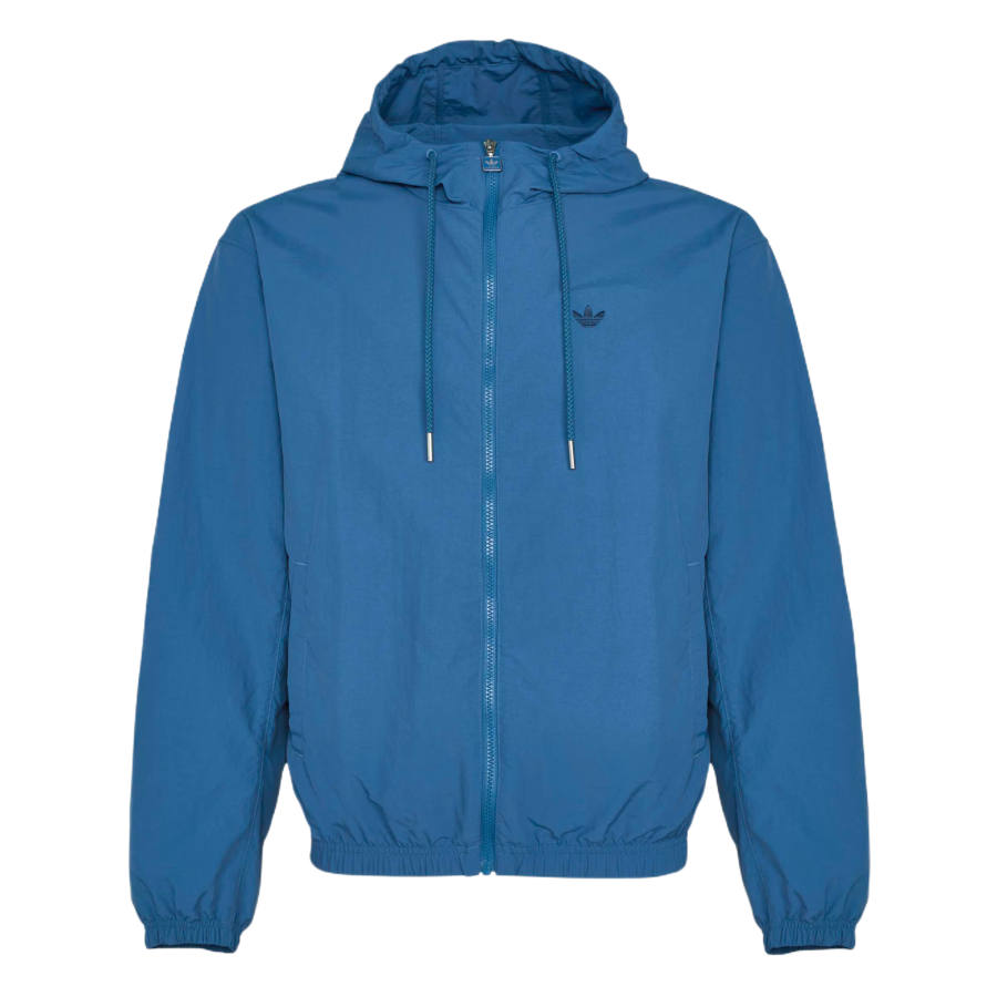 Adidas Originals Jackets Men's Mixed Ink Blue Hooded Non Detachable Moderate