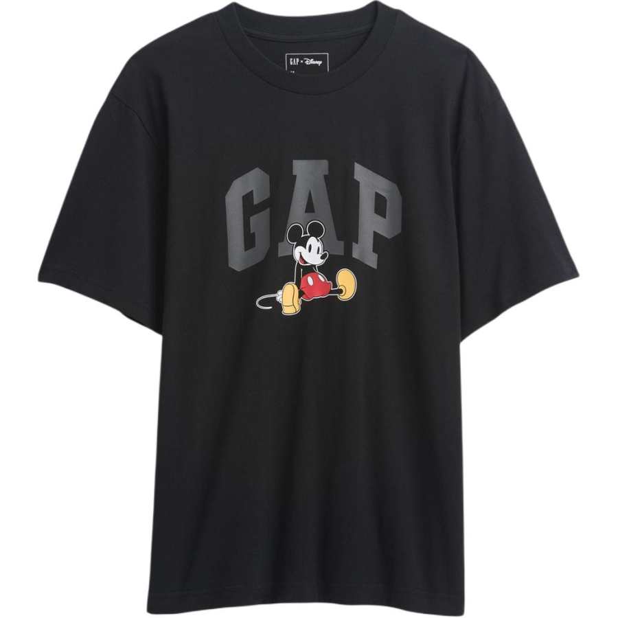 GAP T Shirts Unisex Black Crew Neck