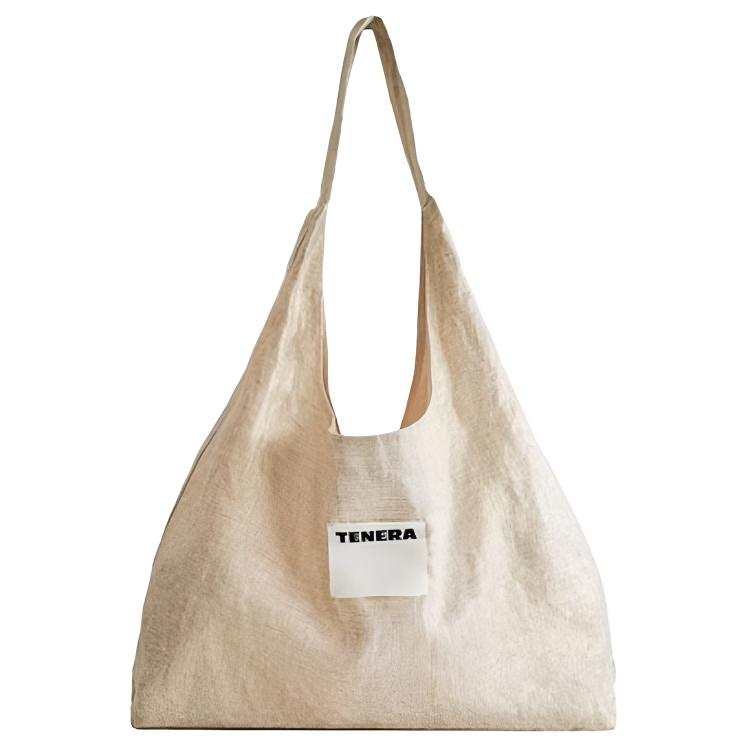 TENERA Linen Tote Bag, Shoulder Bag Women's Gilded