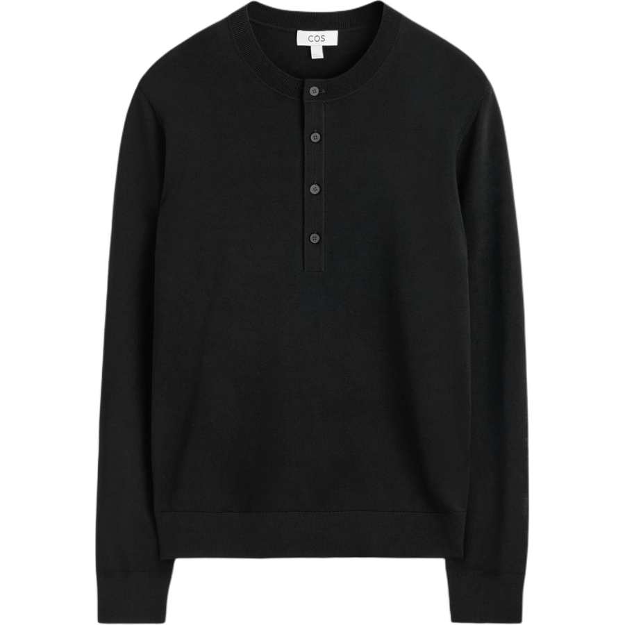 COS COS Sweaters Men's Black Crew Neck Moderate