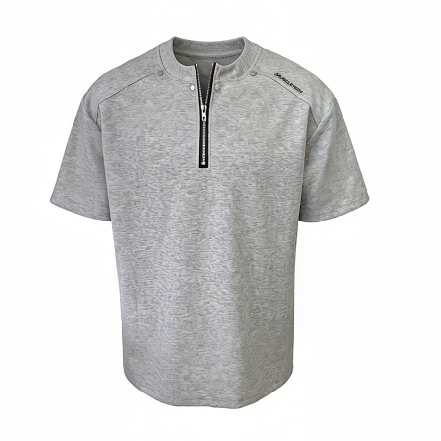 MUSCLETECH T Shirts Unisex Crew Neck Moderate Straight Fit