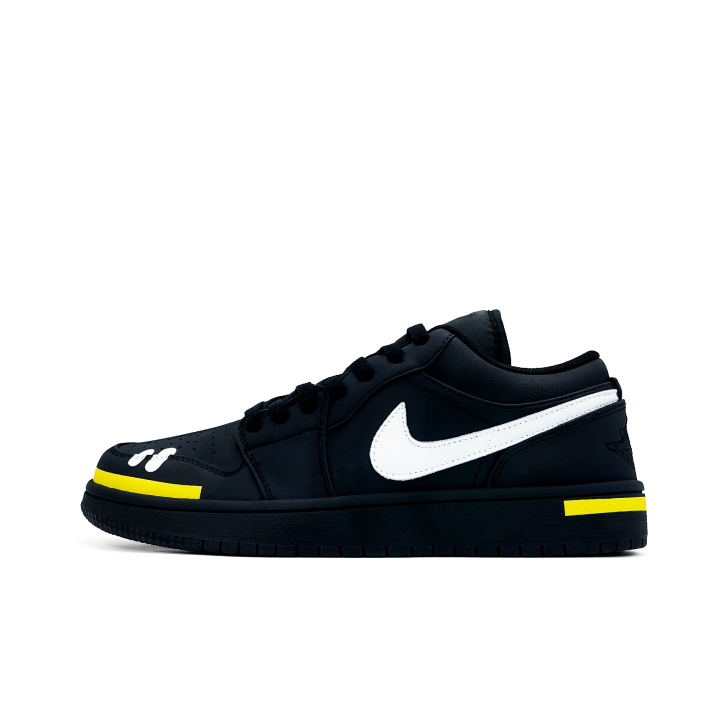 Jordan Jordan Air Jordan 1 Butter French Fries Leather Cushioning Abrasion Resistant Slip Resistant Low top