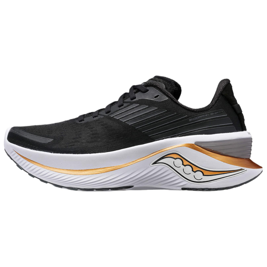 Saucony Endorphin Shift 3 Abrasion Resistant Running Shoes Men's Black Gold
