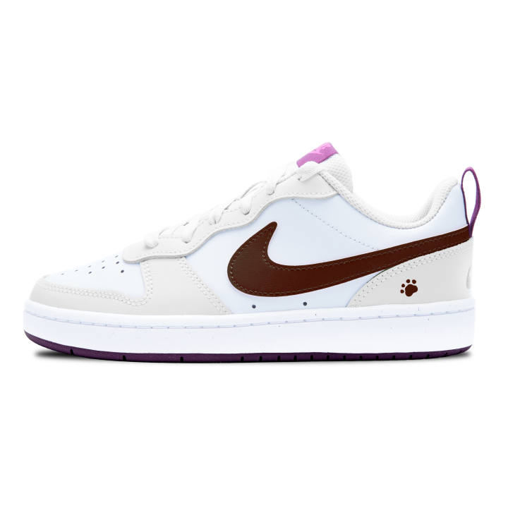 Nike Nike Court Borough Vanilla Chocolate Synthetic Leather, Leather Abrasion Resistant Slip Resistant Low top