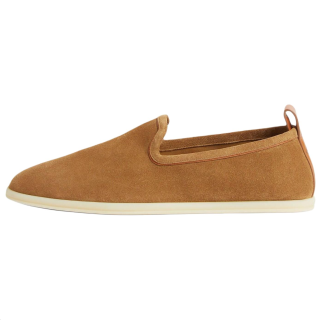 Loro Piana Venice Walk Casual Leather Shoes Men's Light Sand Dune
