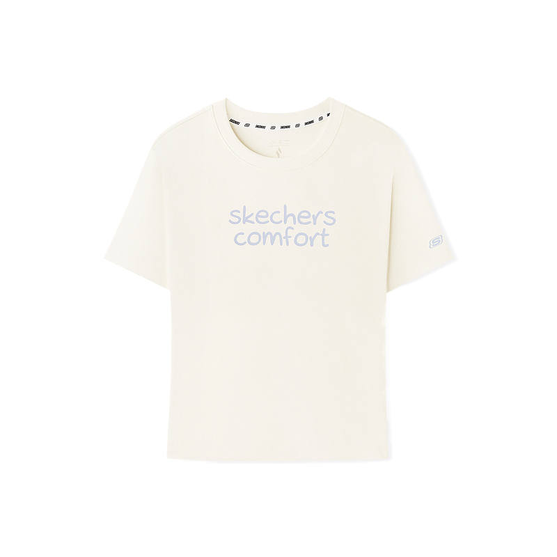 Skechers T Shirt Women's Marshmallow White