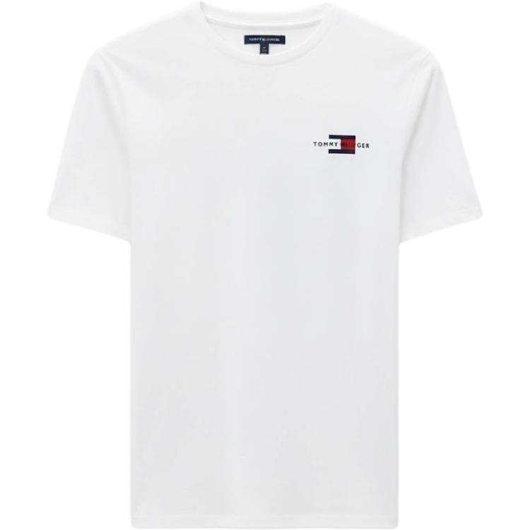 Tommy Hilfiger T Shirts Men's White Crew Neck