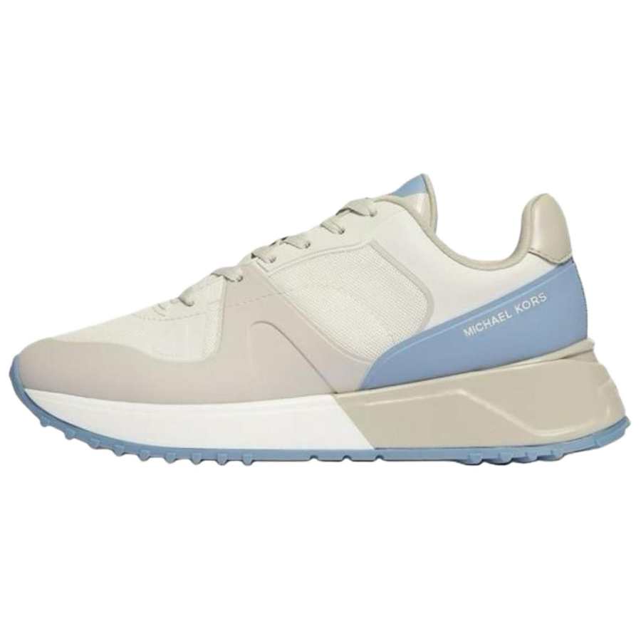 MICHAEL KORS Jaime Low top Casual Shoes Women's Beige & Blue & White
