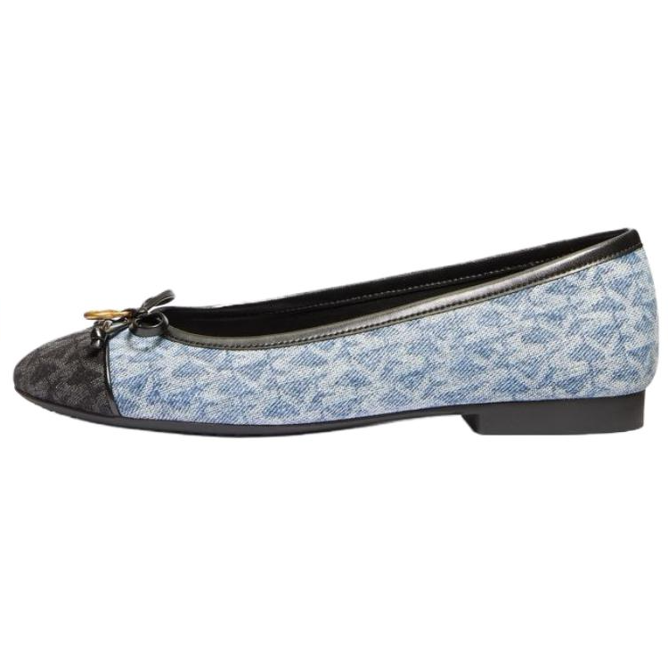 MICHAEL KORS Piper Casual Shoes Women's Denim Blue & Black