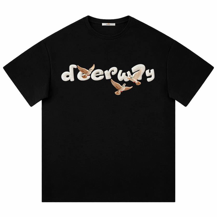 DEERWAY T Shirts Unisex Crew Neck Moderate Straight Fit