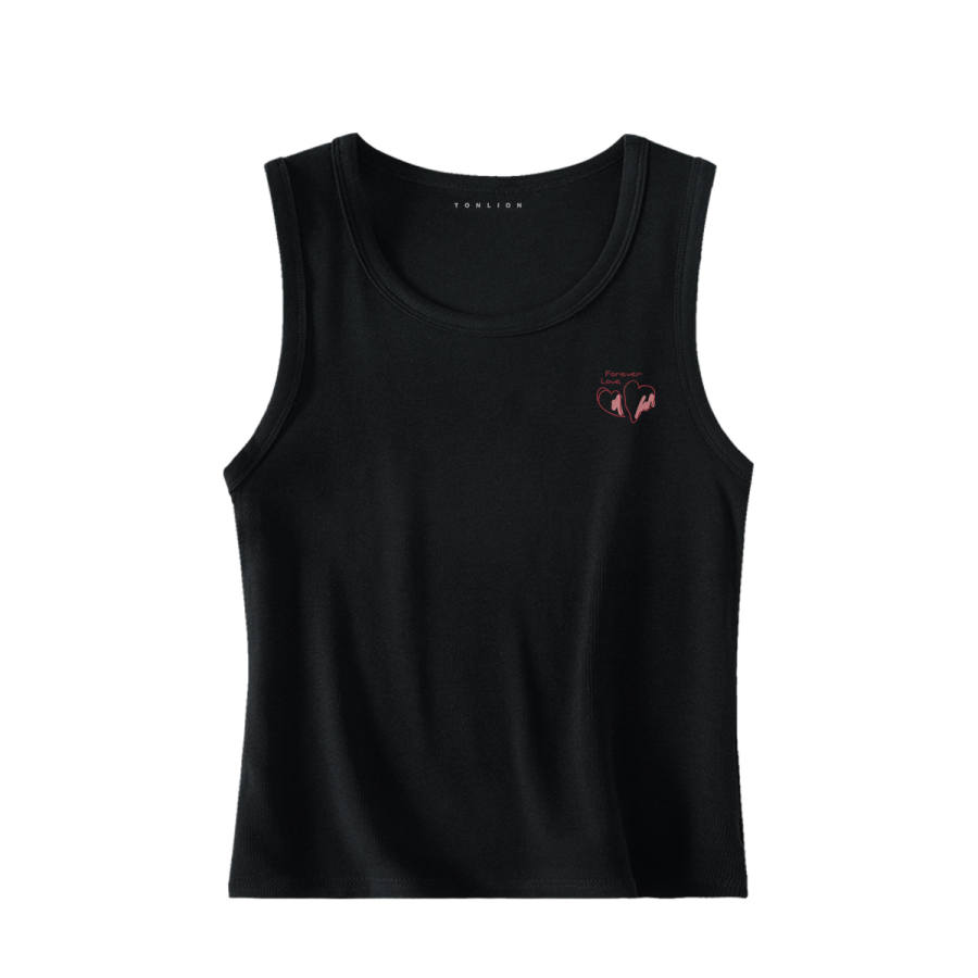 Tonlion Tank Tops Women's Crew Neck Moderate Straight Fit