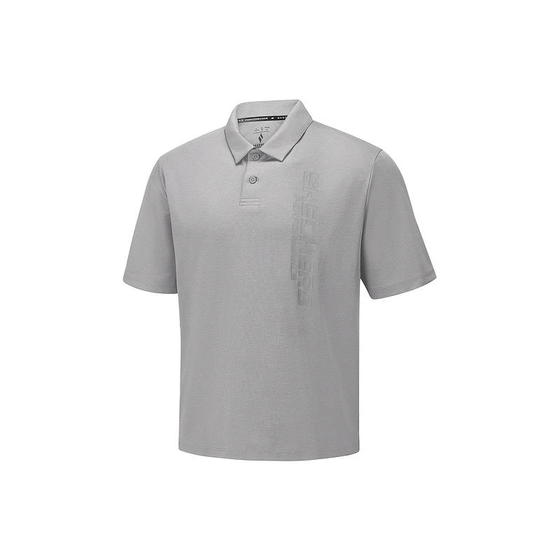 Skechers Polo Shirts Men's Alloy Color 002E Polo Collar Moderate