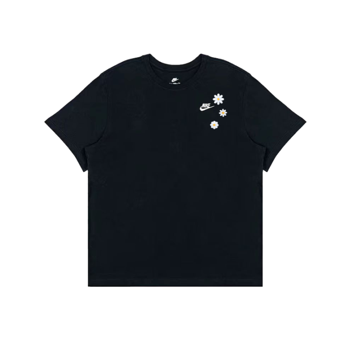 Nike Nike Sportswear T Shirts Unisex Black Crew Neck Moderate Straight Fit