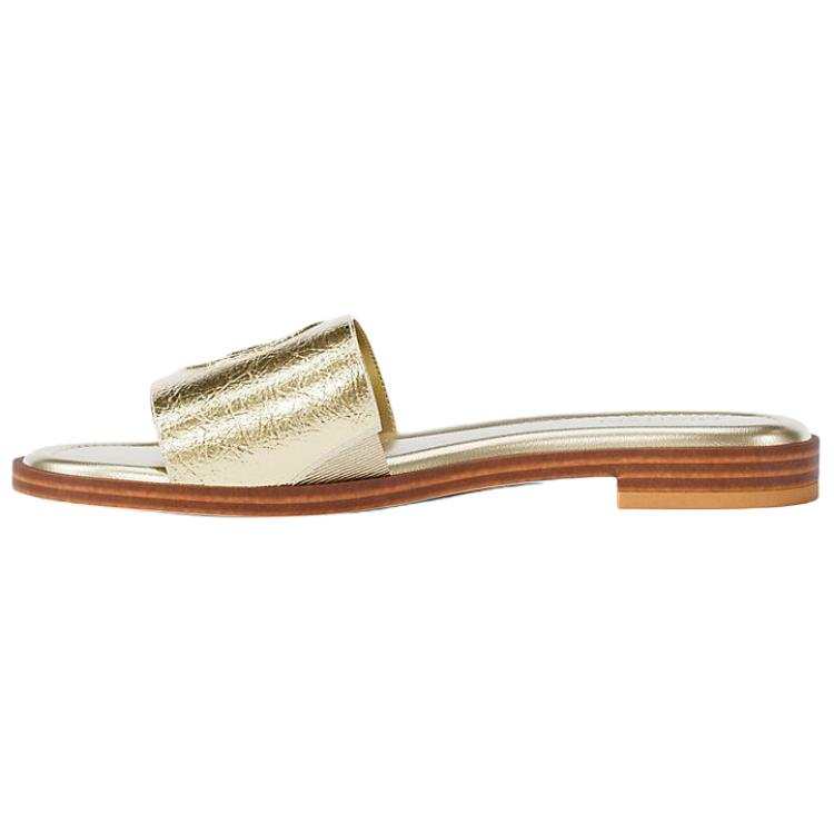MICHAEL KORS Slide Slippers Women's Light Gold