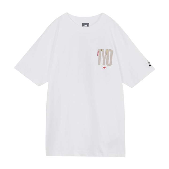 New Balance New Balance T Shirts Men's White Crew Neck Moderate