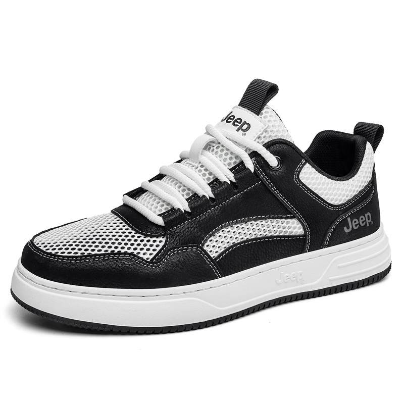 Jeep Classic And Versatile Vintage Slip Resistant, Abrasion Resistant, Lightweight, Height Increasing Skateboard Shoes