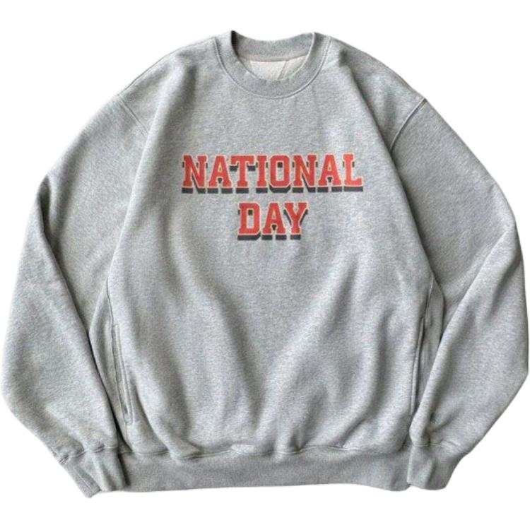 MADNESS Sweatshirts Unisex Gray Crew Neck Moderate
