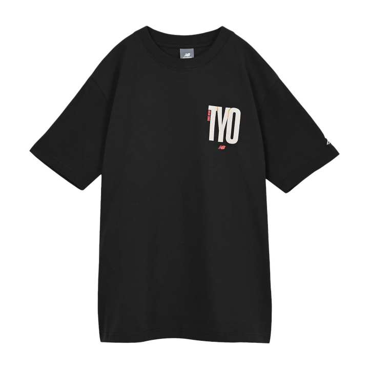 New Balance New Balance T Shirts Men's Black Crew Neck Moderate