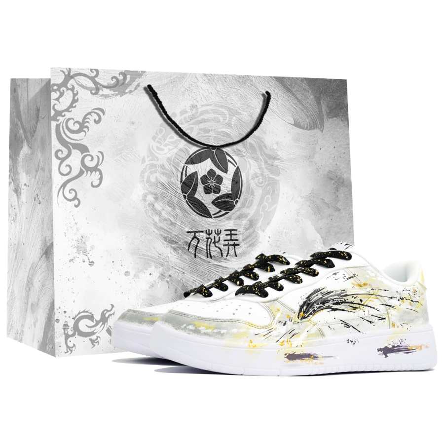 Li-Ning Li Ning Floating Boat Kaleidoscope, Lingmochi, Shopping Bag Abrasion Resistant Low top Skateboard Shoes Men's White