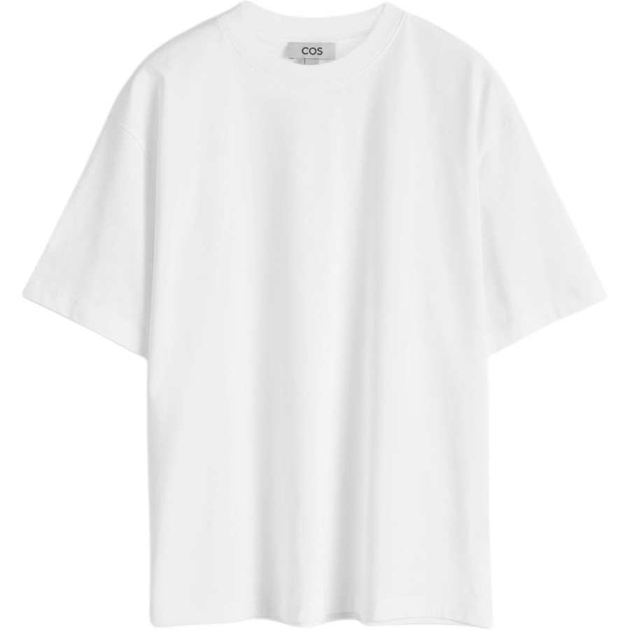 COS COS T Shirts Men's White Crew Neck