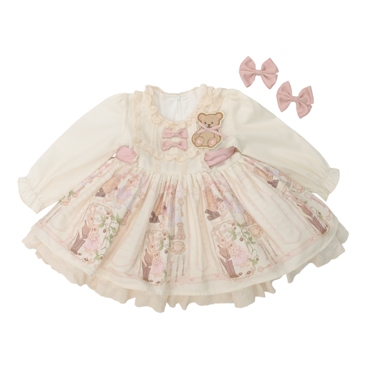 Lanza Lanza Kids Dresses Crew Neck Moderate