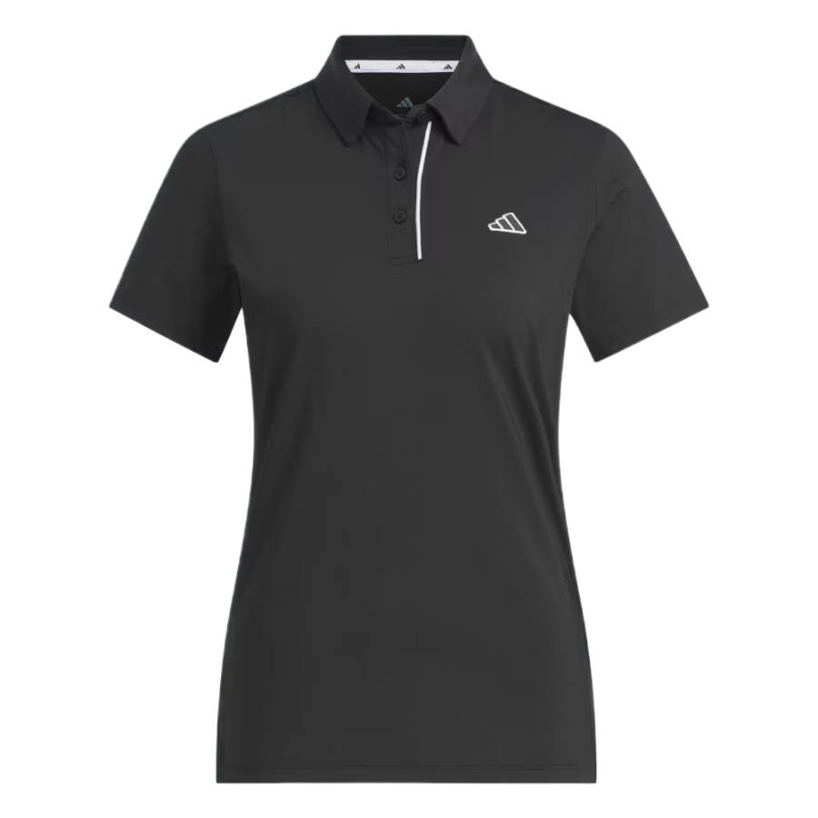 Adidas Adidas Golf Clothing Women's Black Polo Collar Moderate