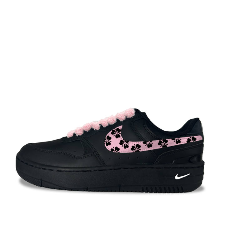 Nike Nike Gamma Force Dark Night Cherry Blossom Sequence Synthetic Leather Low top Skateboard Shoes Women's Black